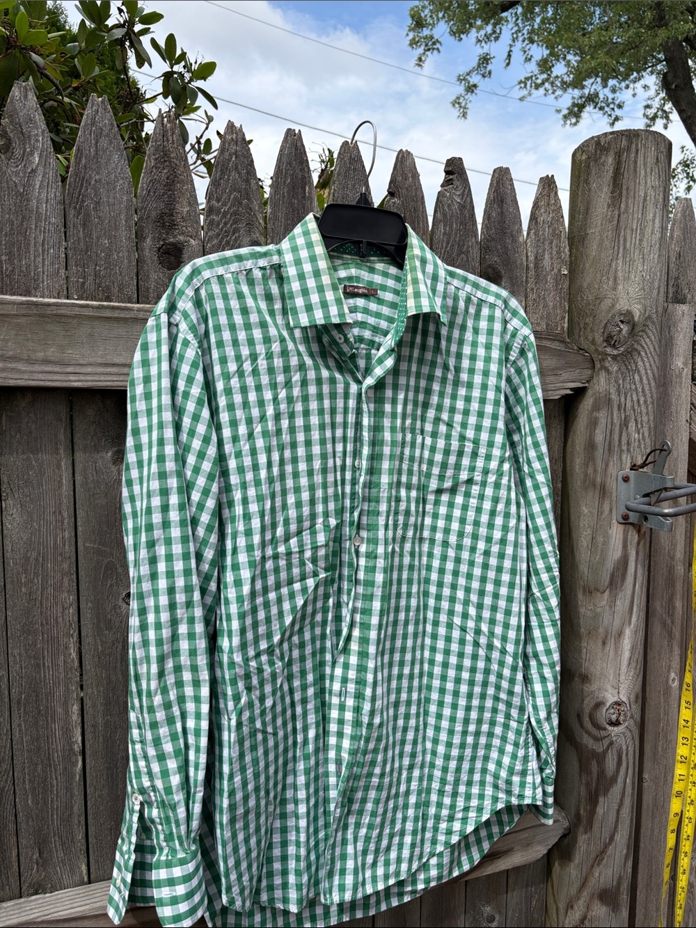 J. McLaughlin large cotton dress shirt.